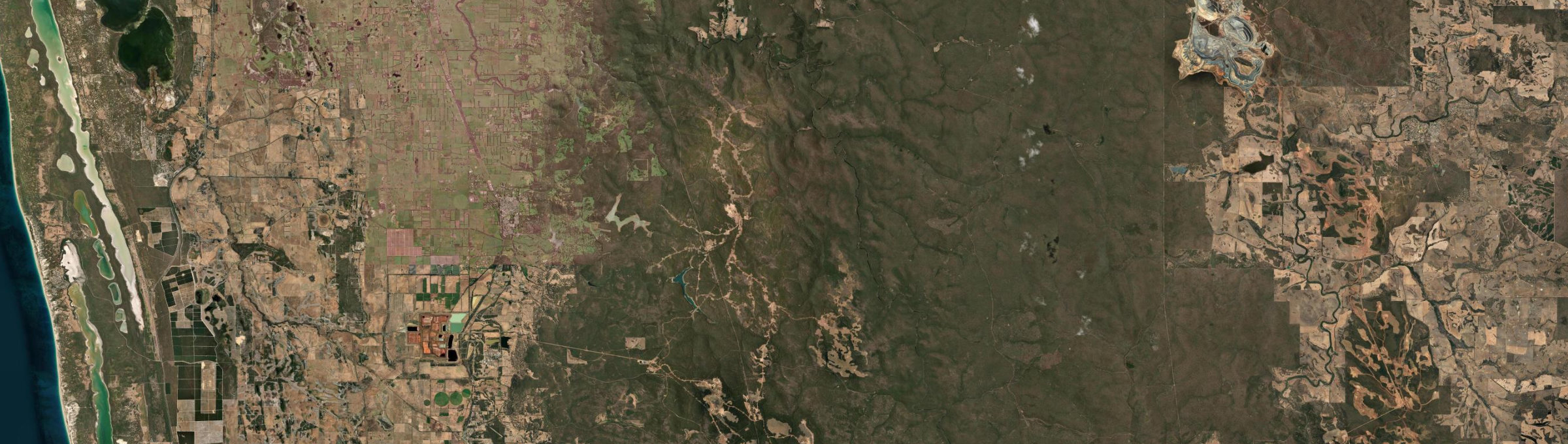 Aerial view of Nanga Brook, WA