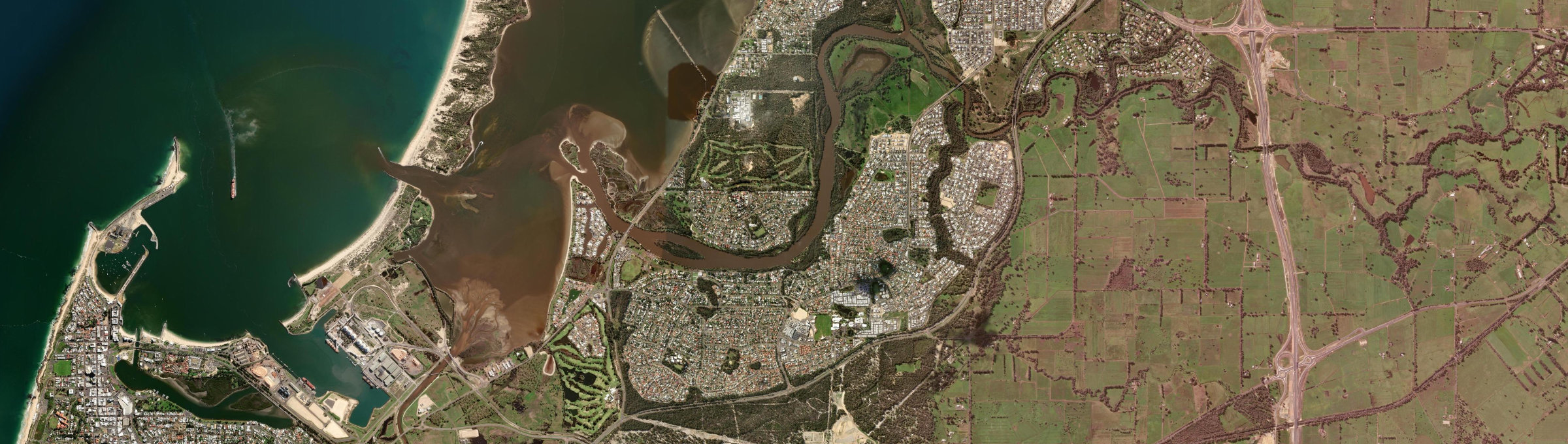 Aerial view of Eaton (WA), WA