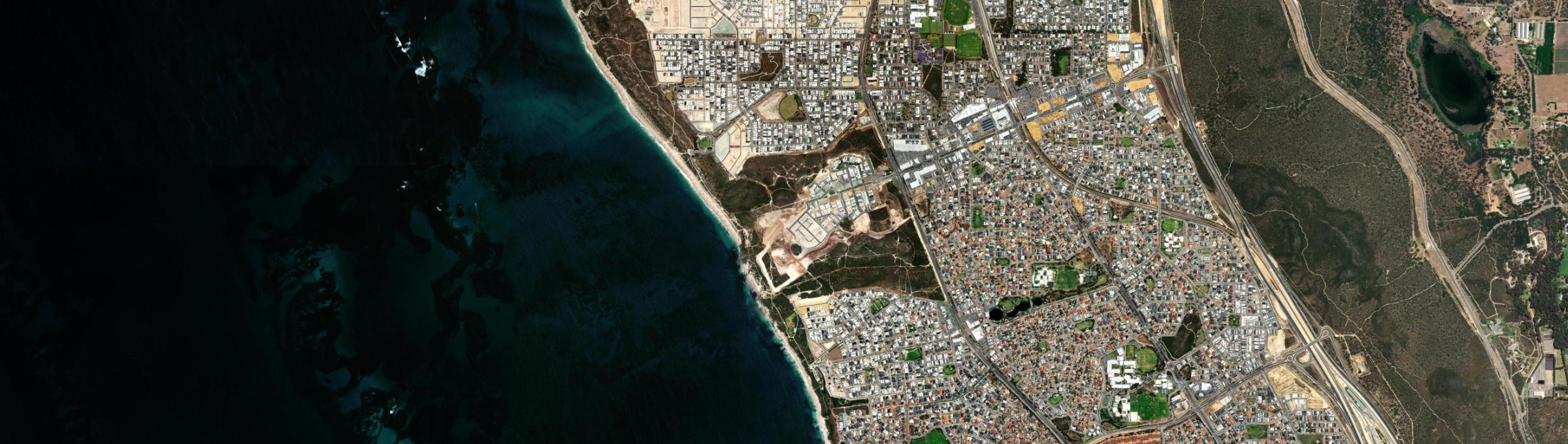 Aerial view of Jindalee (WA), WA