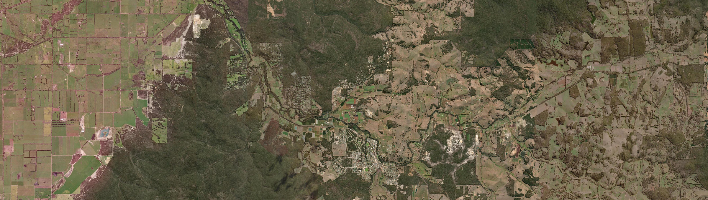 Aerial view of Donnybrook (WA), WA