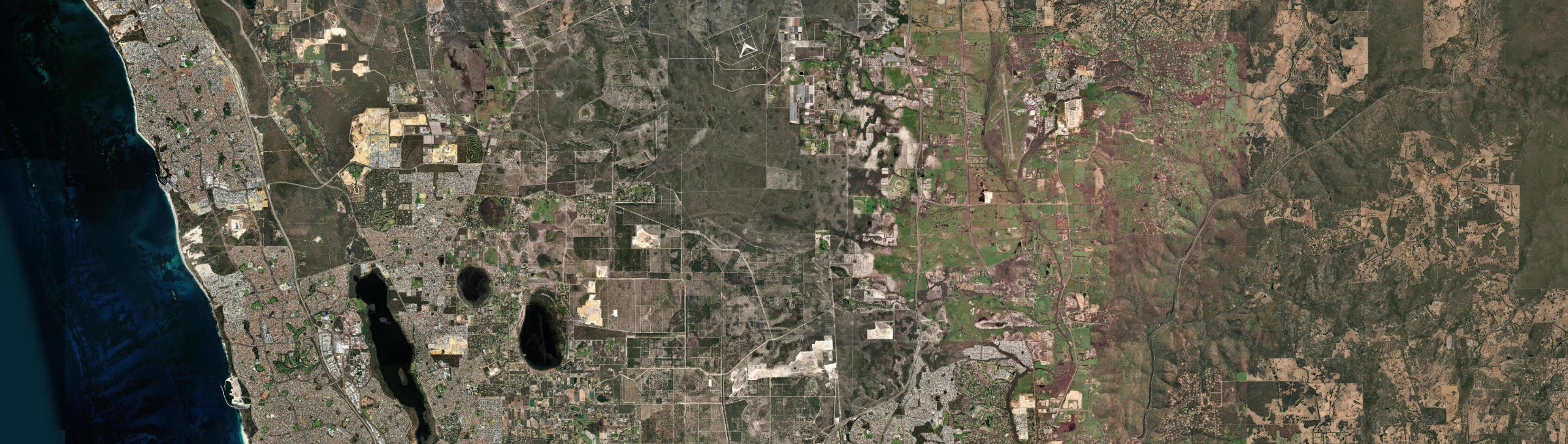 Aerial view of Melaleuca, WA