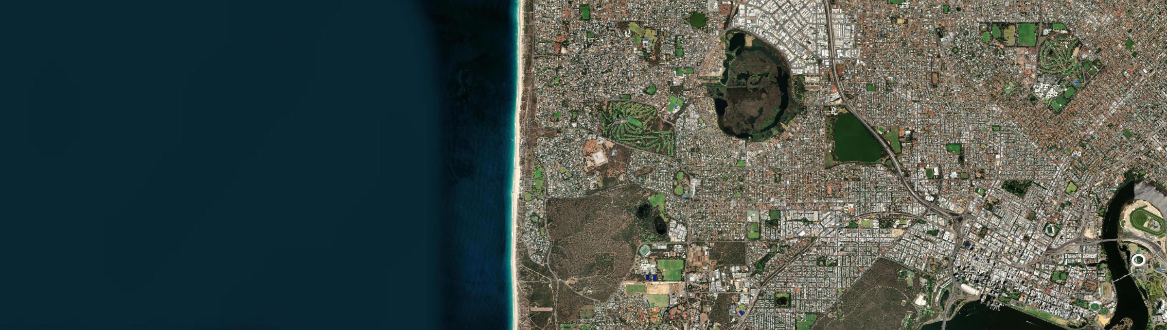 Aerial view of City Beach, WA