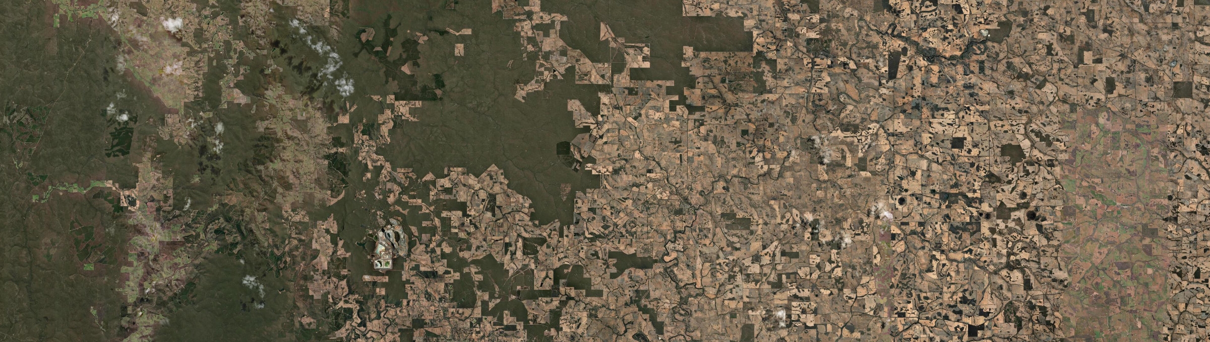 Aerial view of Benjinup, WA