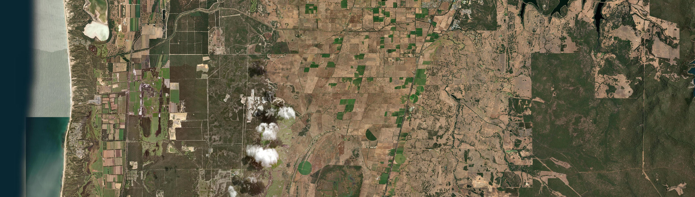 Aerial view of Wokalup, WA
