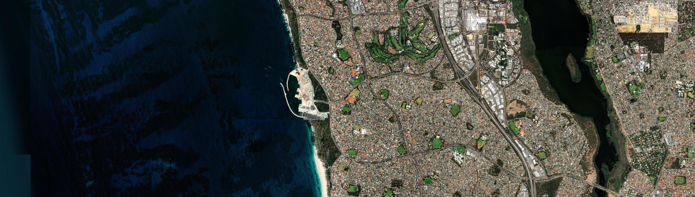 Aerial view of Ocean Reef, WA