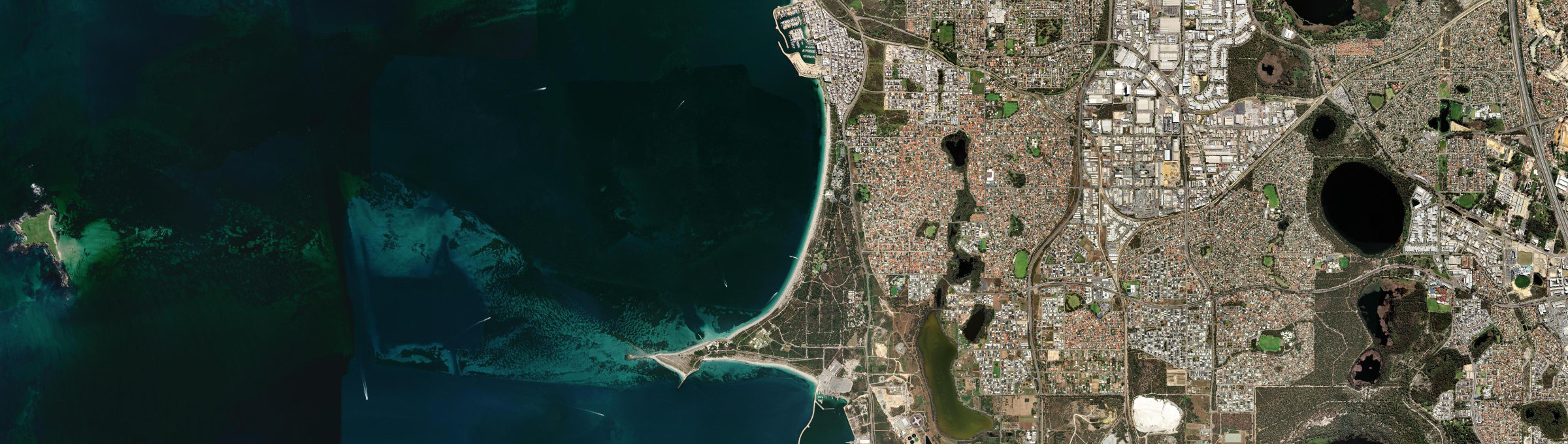 Aerial view of Coogee (WA), WA