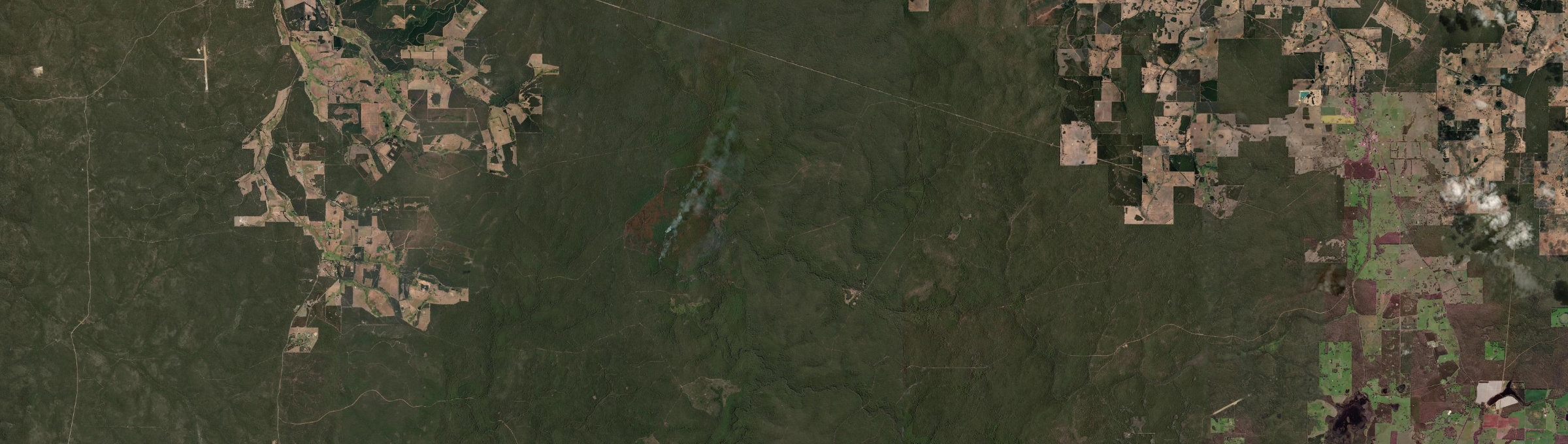 Aerial view of Donnelly River, WA