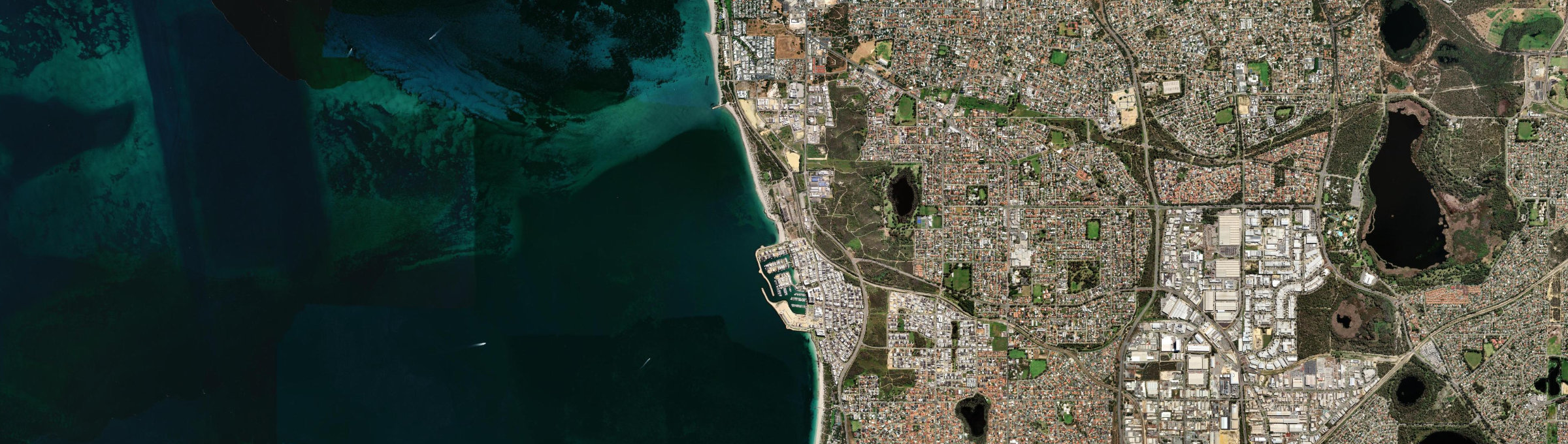 Aerial view of North Coogee, WA