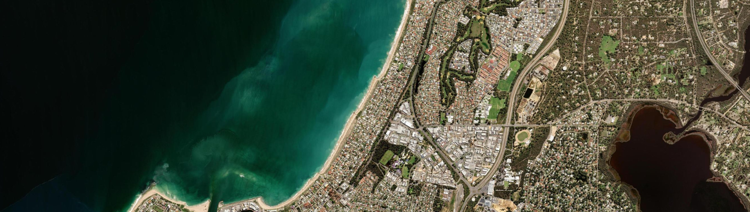 Aerial view of Silver Sands, WA