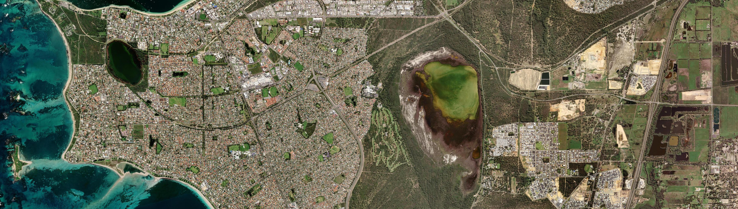 Aerial view of Cooloongup, WA