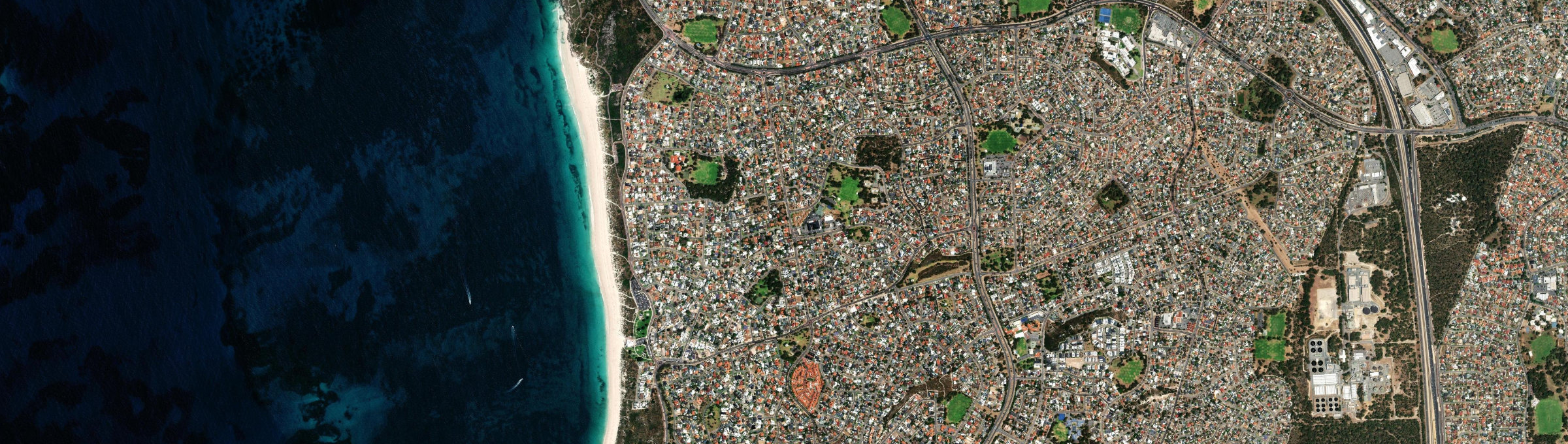 Aerial view of Mullaloo, WA
