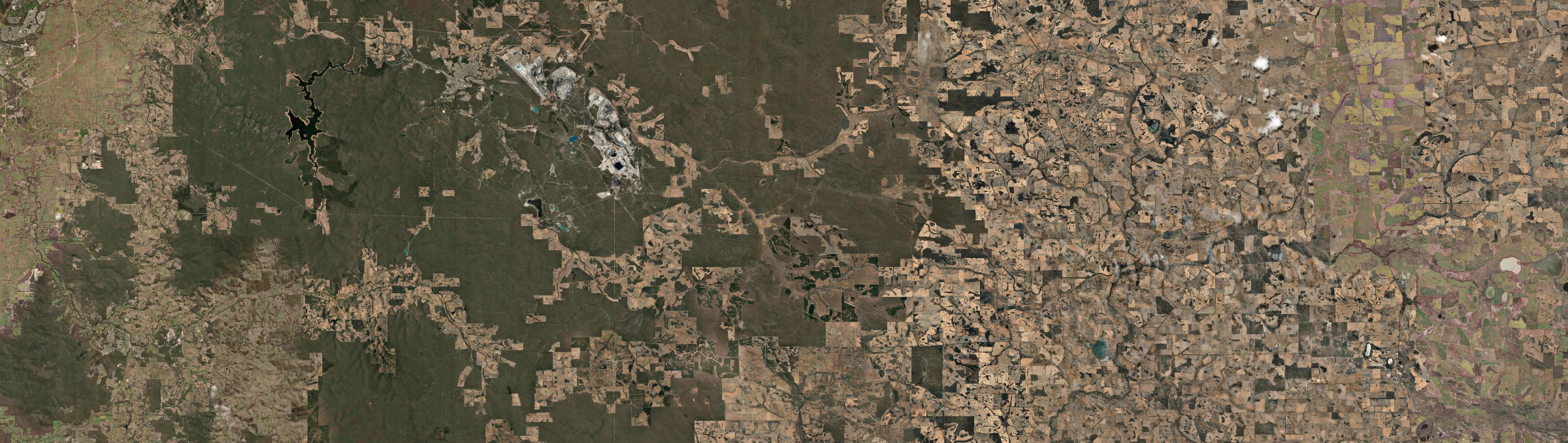 Aerial view of Bowelling, WA