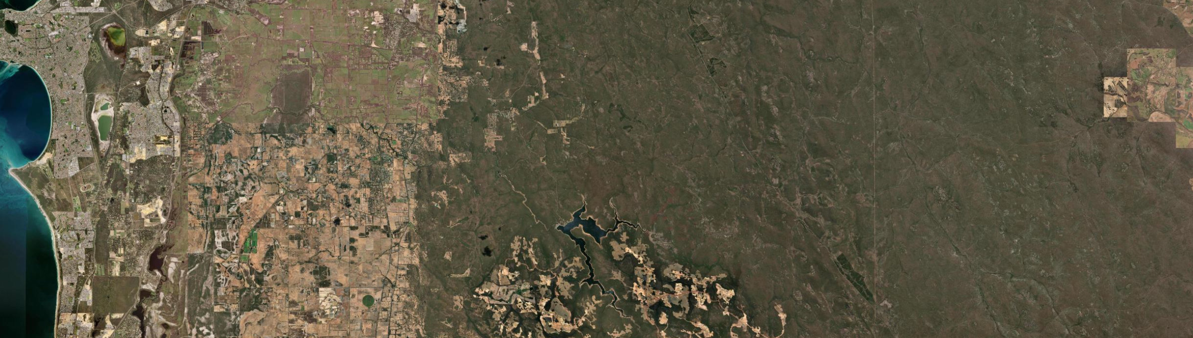 Aerial view of Jarrahdale, WA