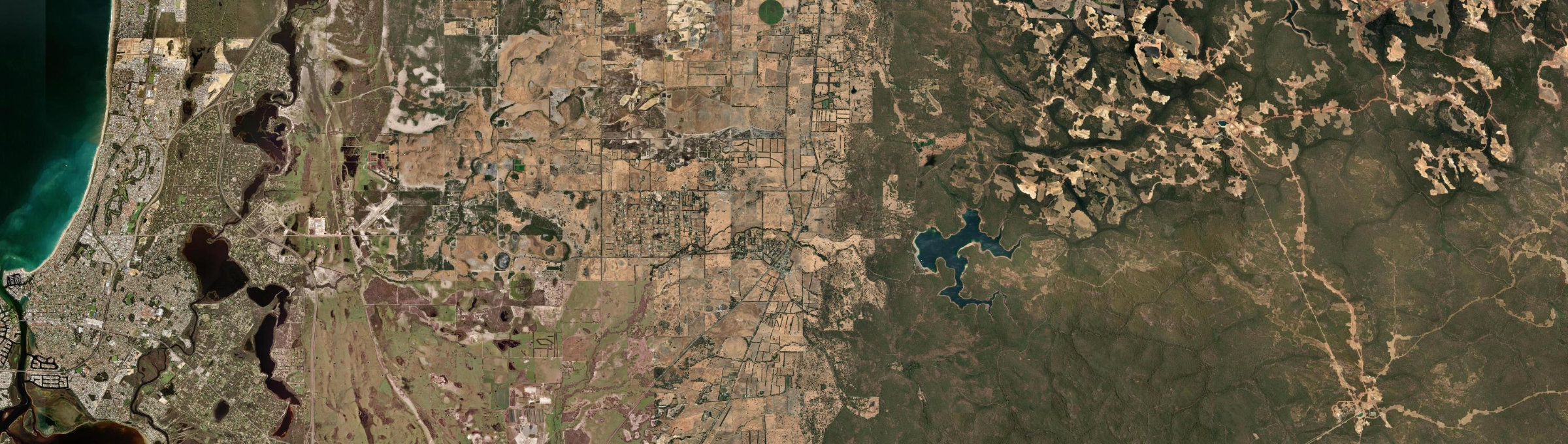 Aerial view of North Dandalup, WA