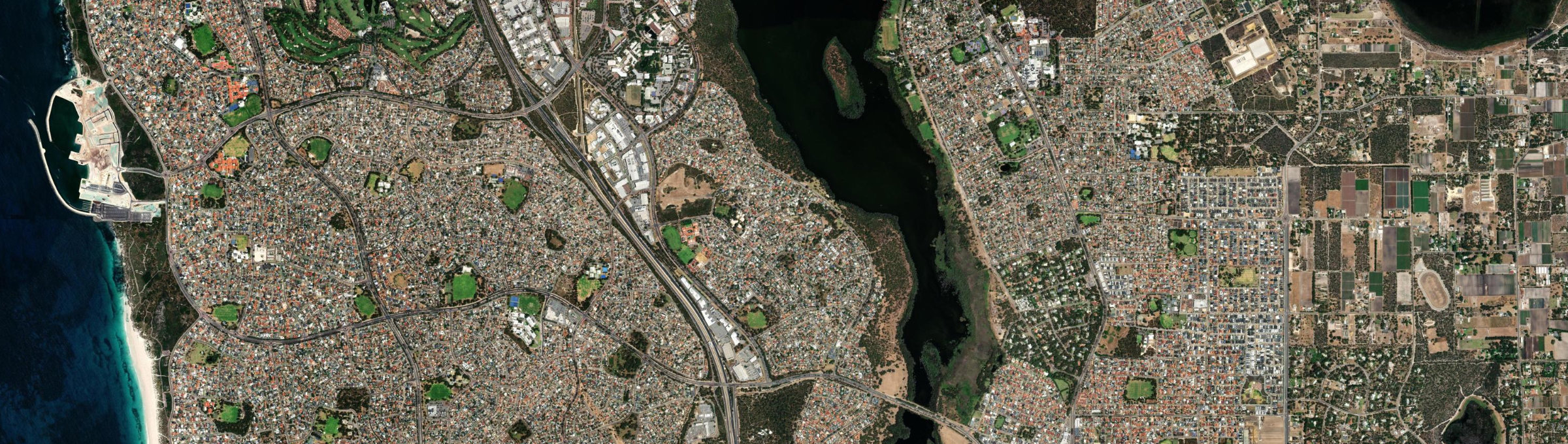 Aerial view of Edgewater, WA
