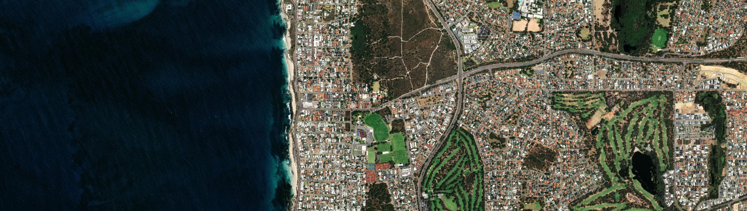 Aerial view of North Beach (WA), WA