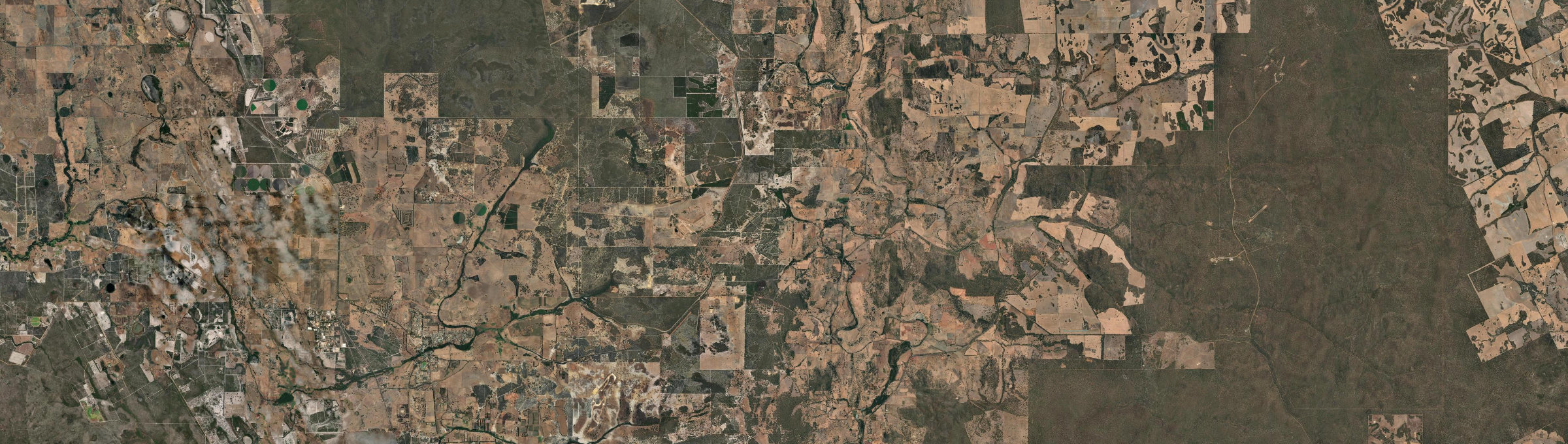 Aerial view of Mooliabeenee, WA