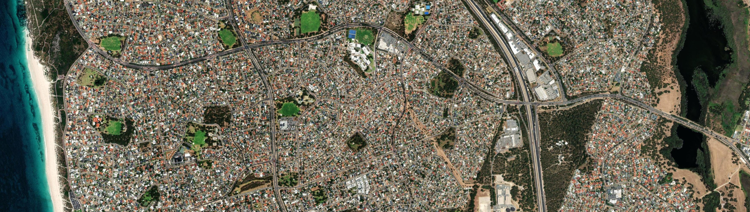 Aerial view of Beldon, WA