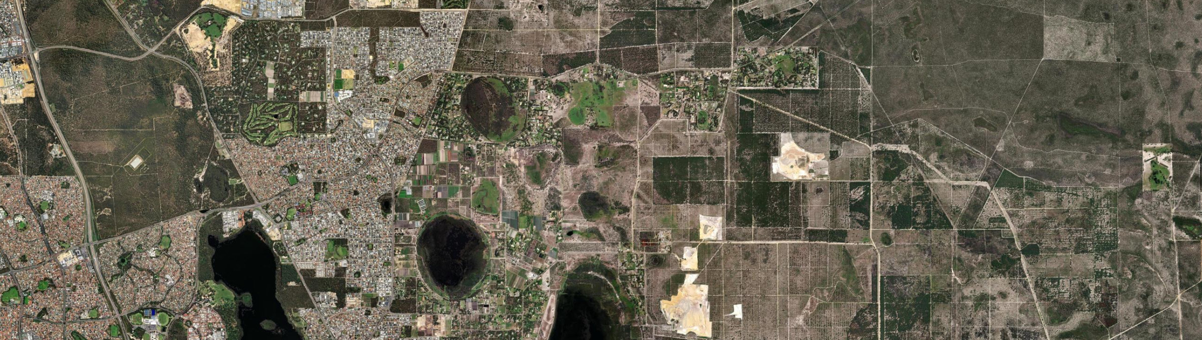 Aerial view of Mariginiup, WA
