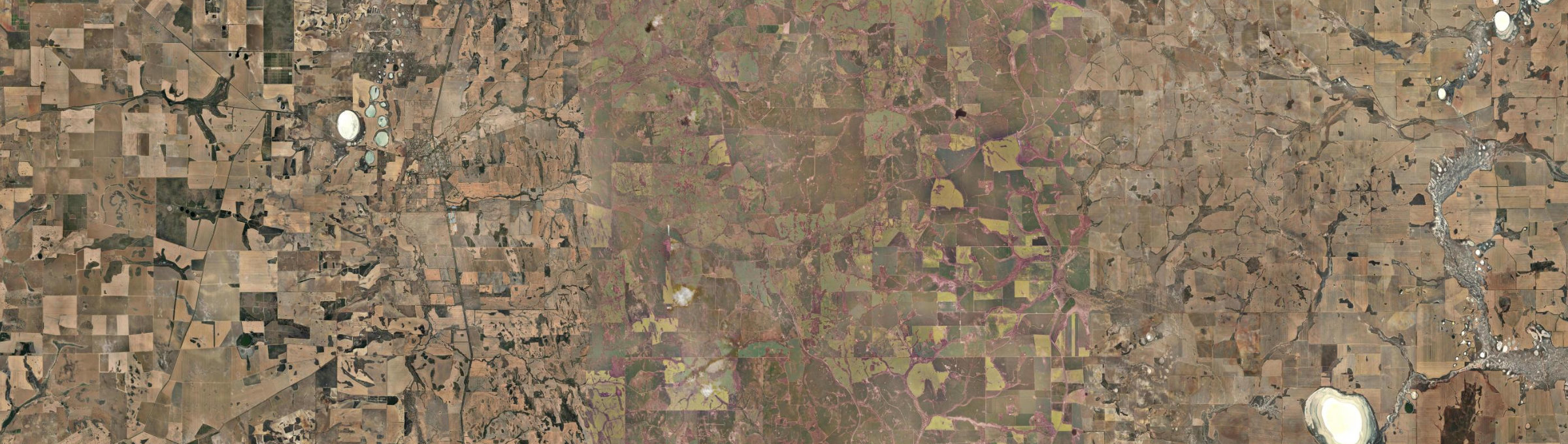 Aerial view of Walebing, WA