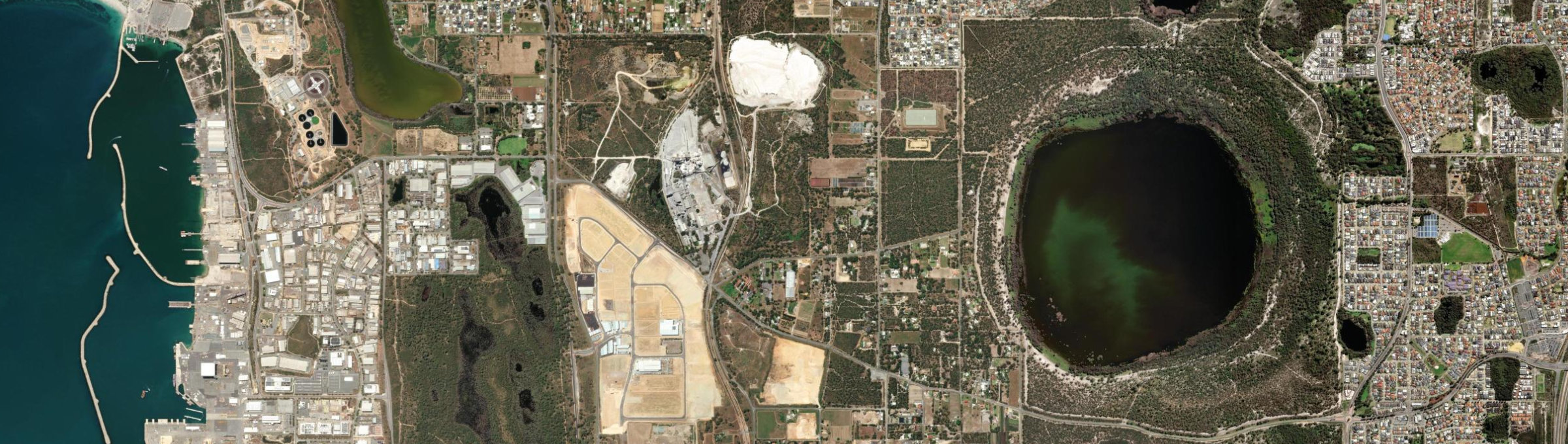 Aerial view of Munster, WA