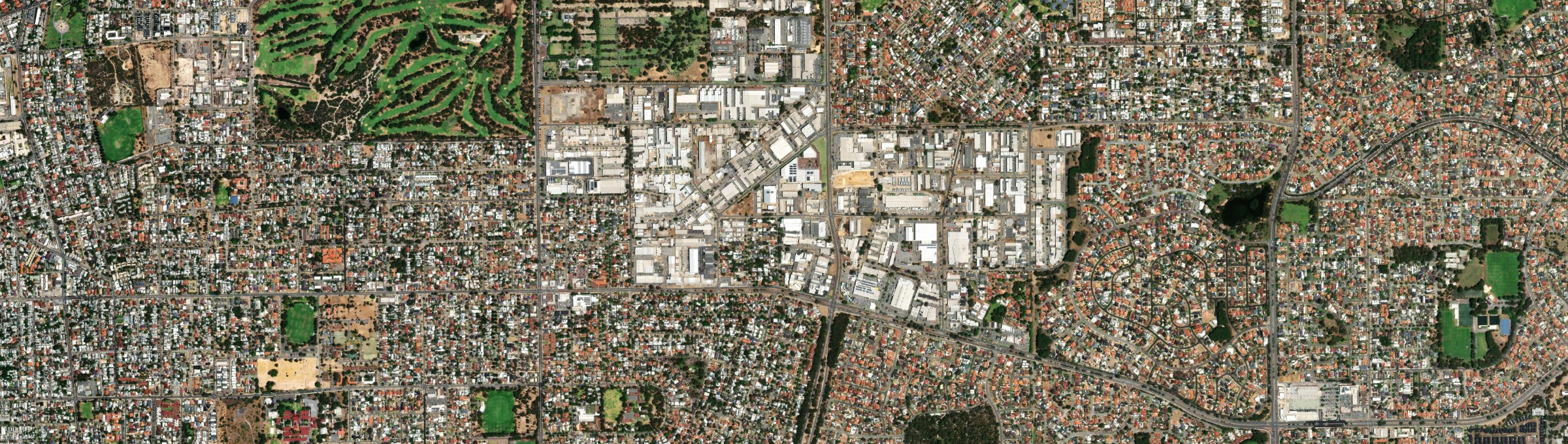 Aerial view of O'Connor (WA), WA