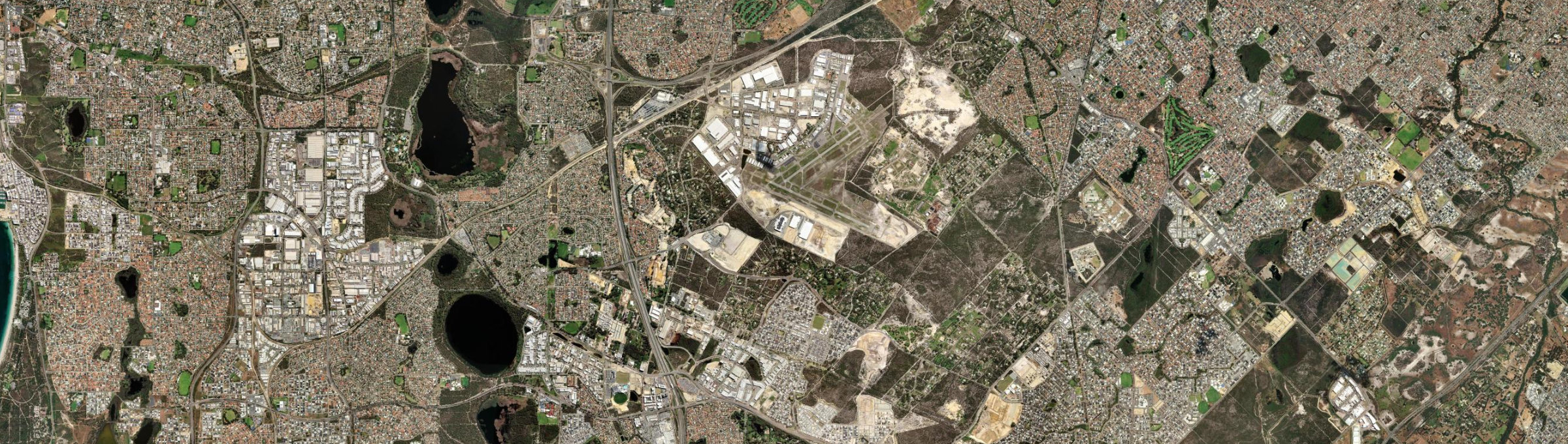 Aerial view of Jandakot, WA