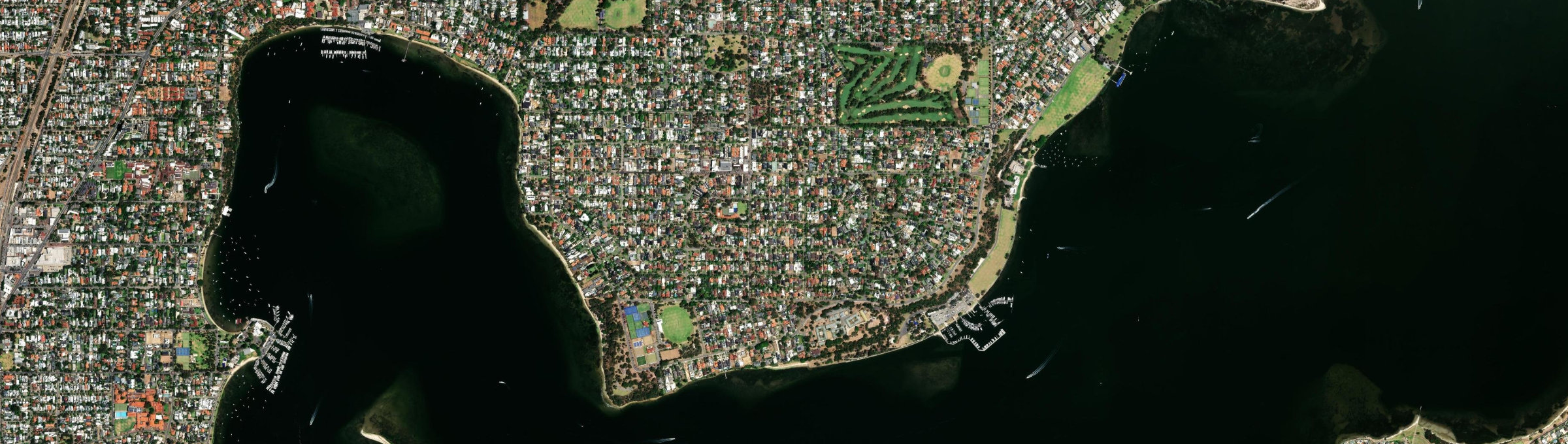 Aerial view of Dalkeith, WA