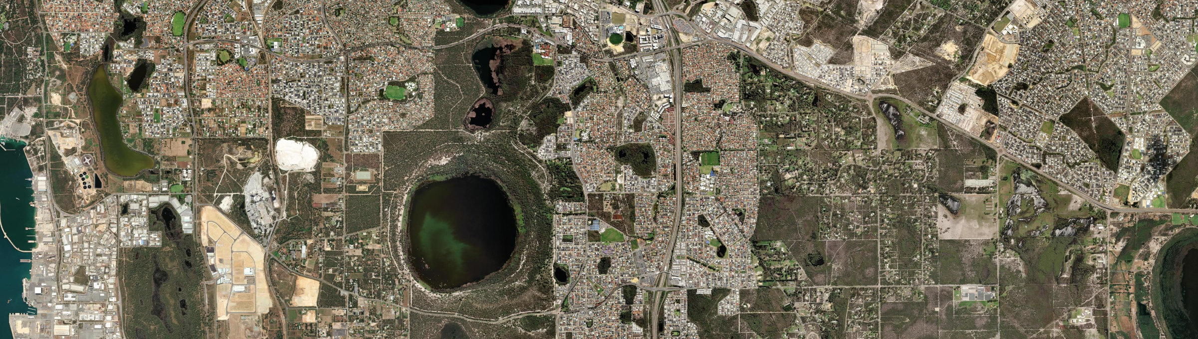 Aerial view of Success, WA
