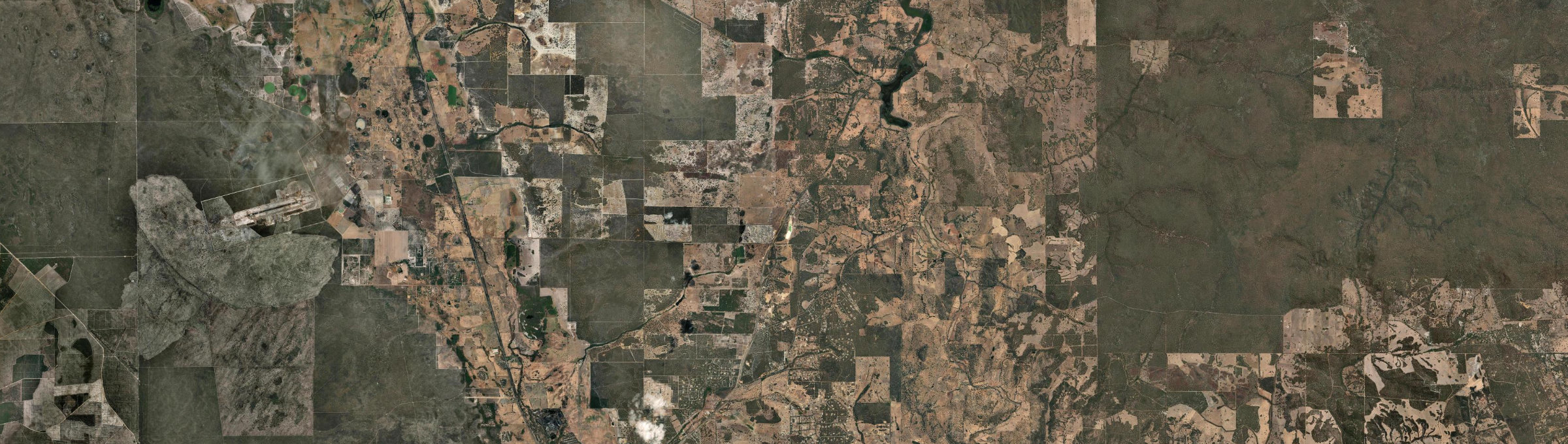 Aerial view of Chittering, WA