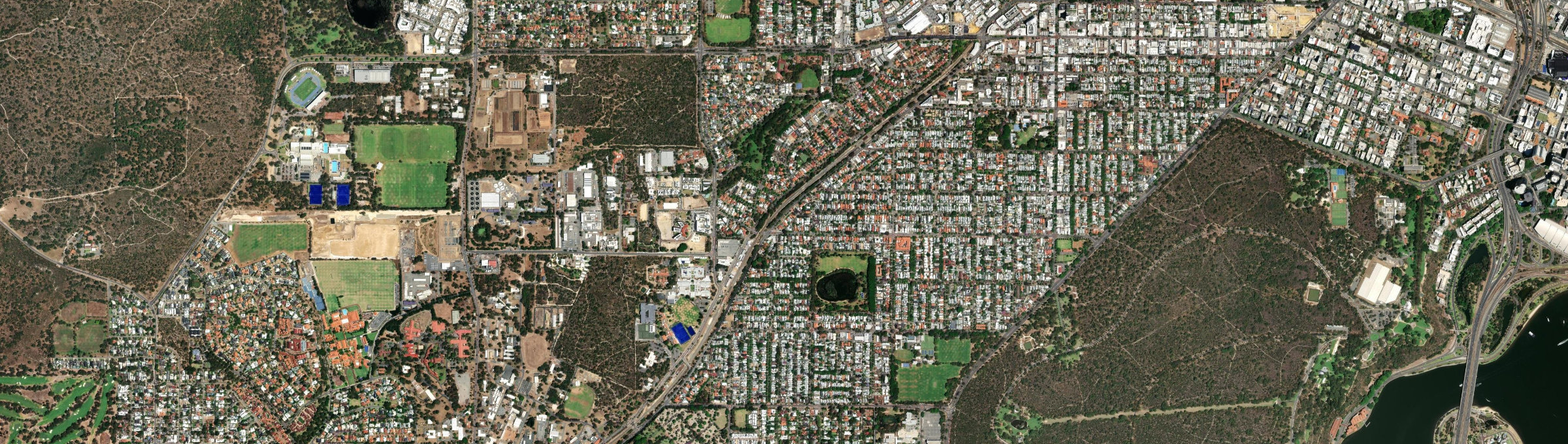 Aerial view of Shenton Park, WA