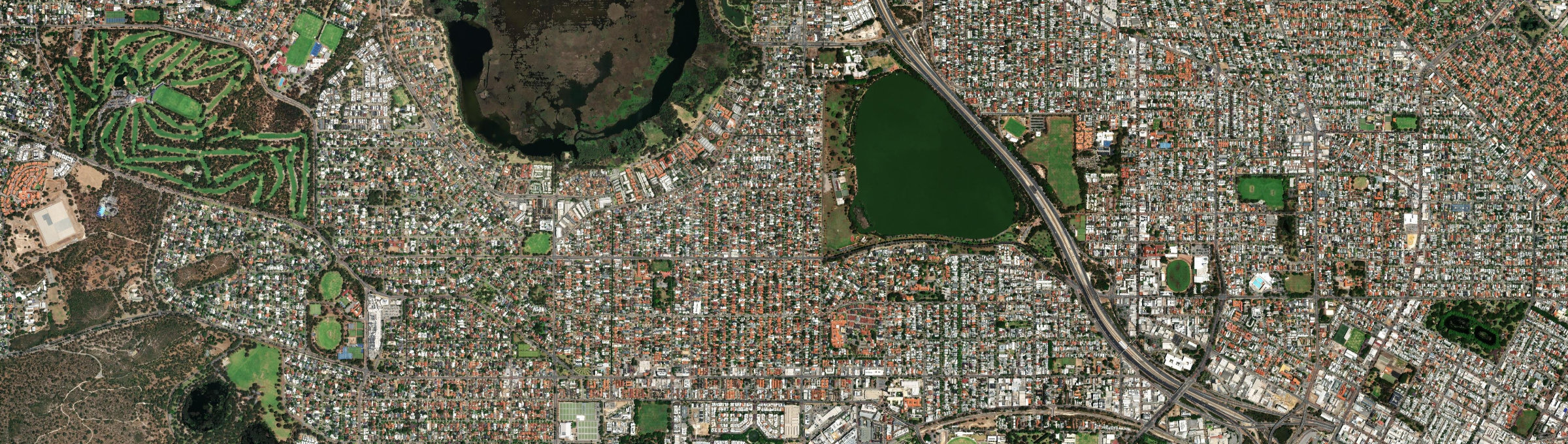 Aerial view of Wembley, WA