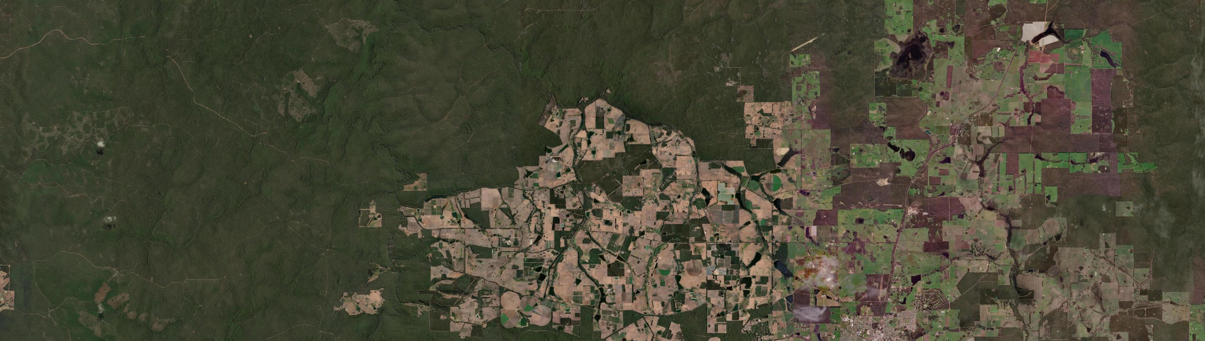 Aerial view of Yanmah, WA