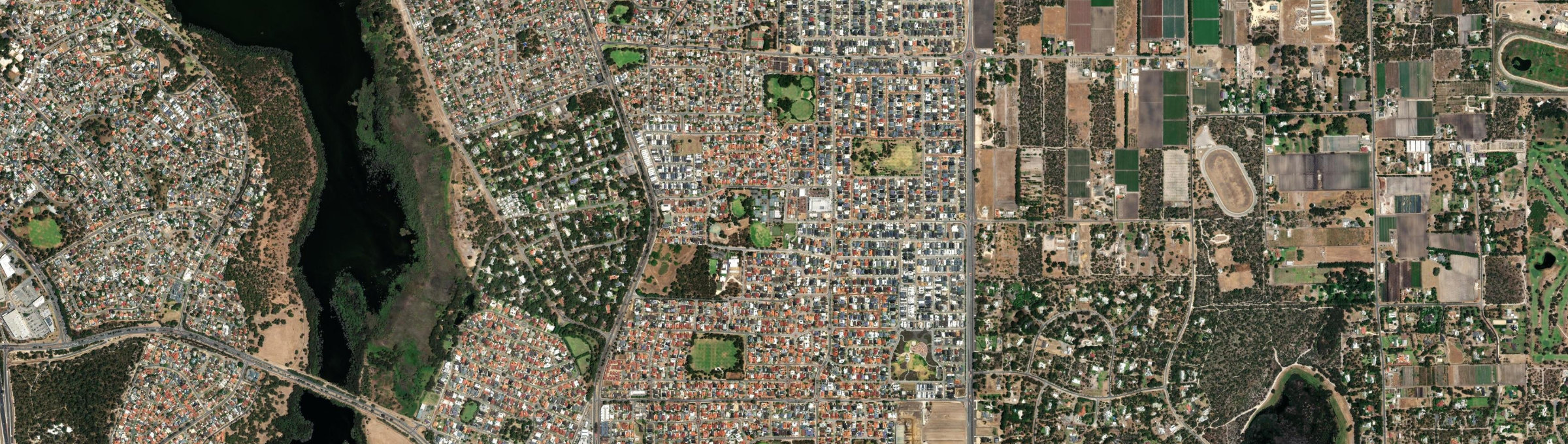 Aerial view of Hocking, WA