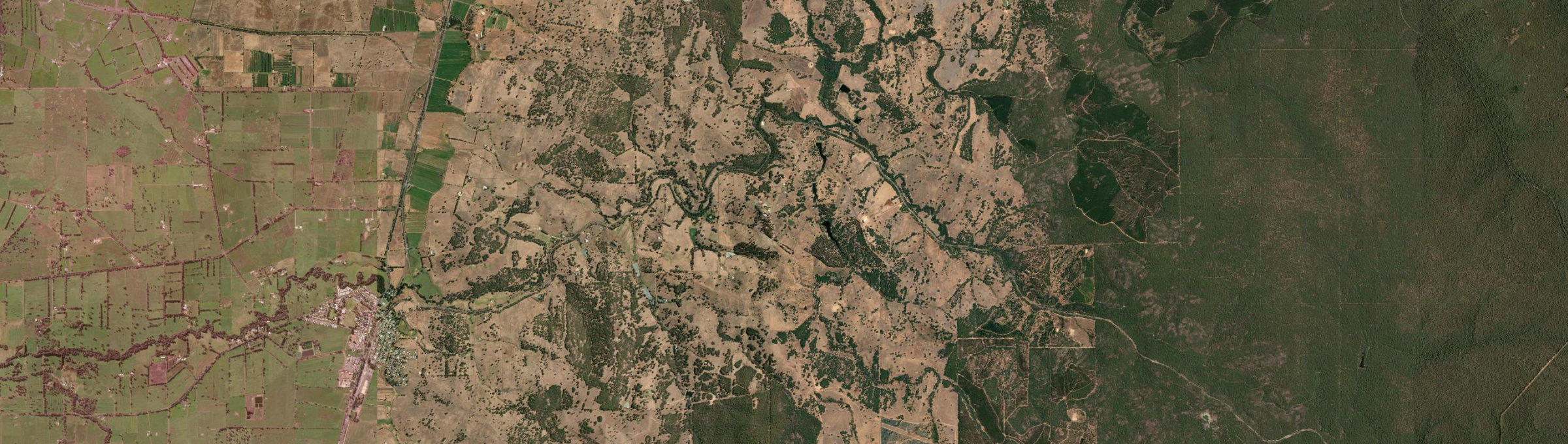 Aerial view of Beela, WA