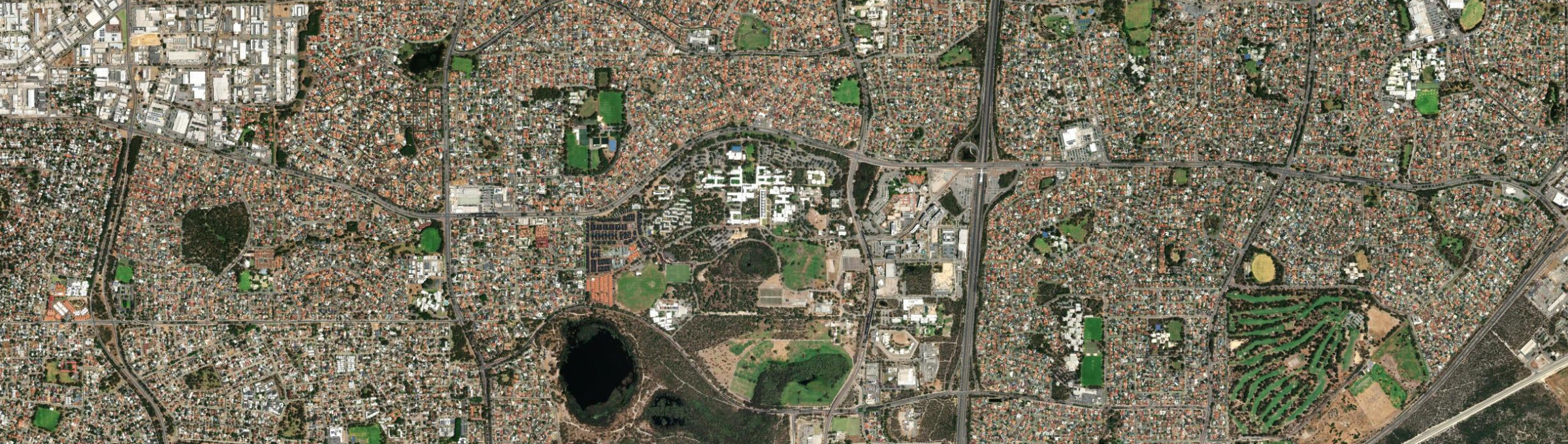 Aerial view of Murdoch, WA