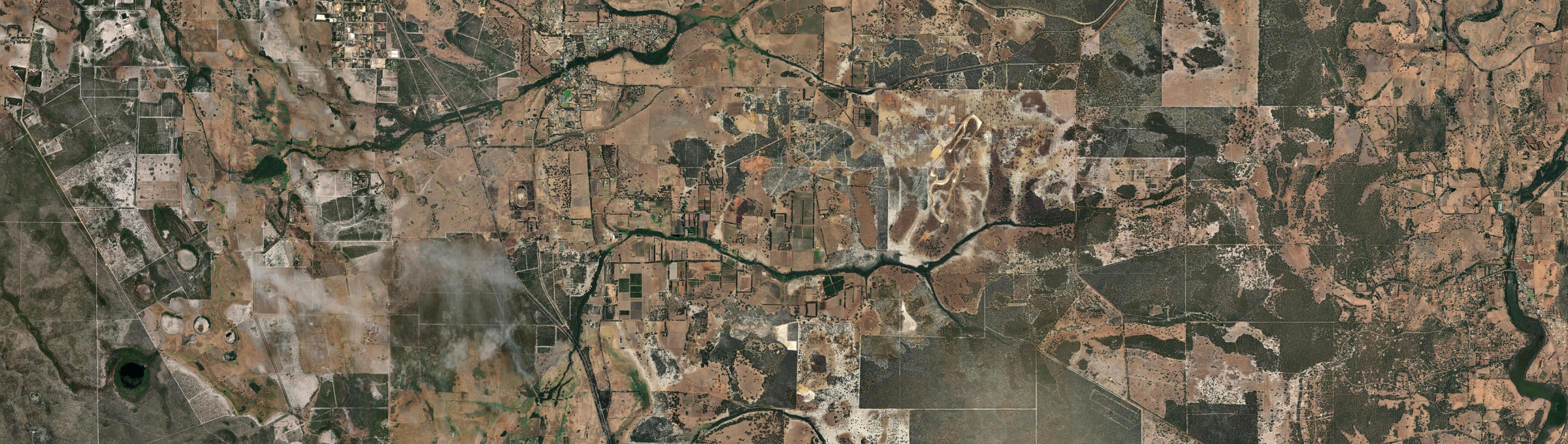 Aerial view of Lennard Brook, WA