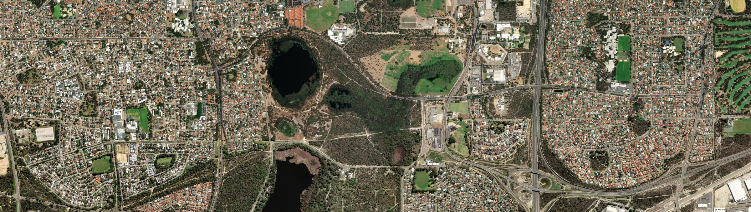 Aerial view of North Lake, WA