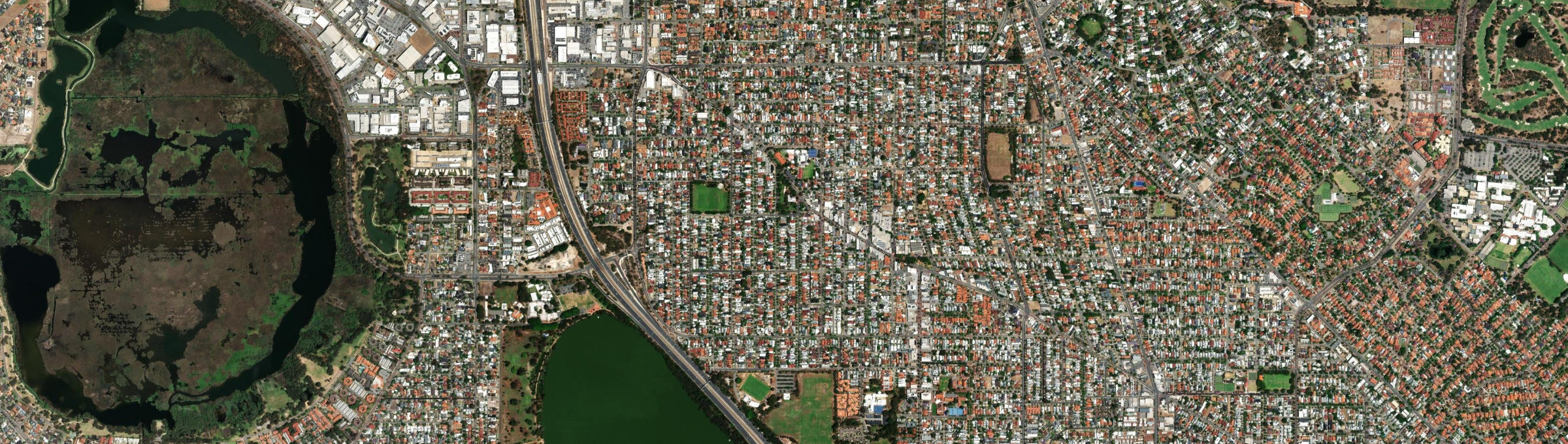Aerial view of Mount Hawthorn, WA