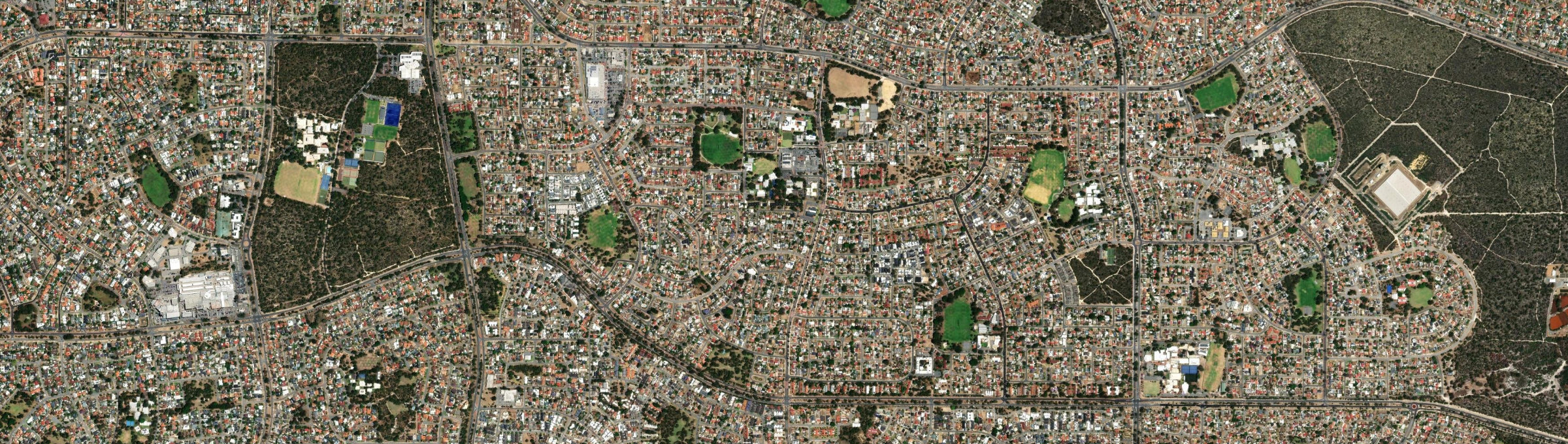 Aerial view of Girrawheen, WA