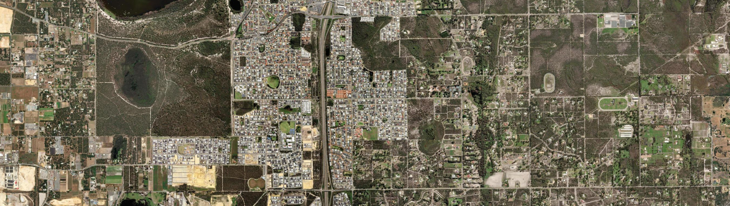 Aerial view of Aubin Grove, WA