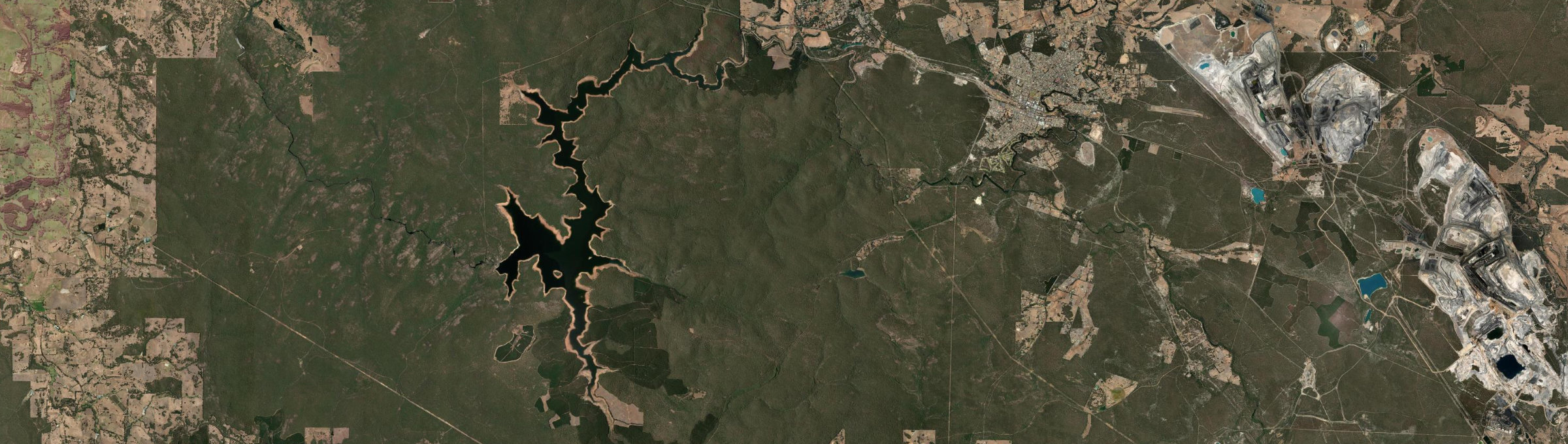 Aerial view of Mungalup, WA