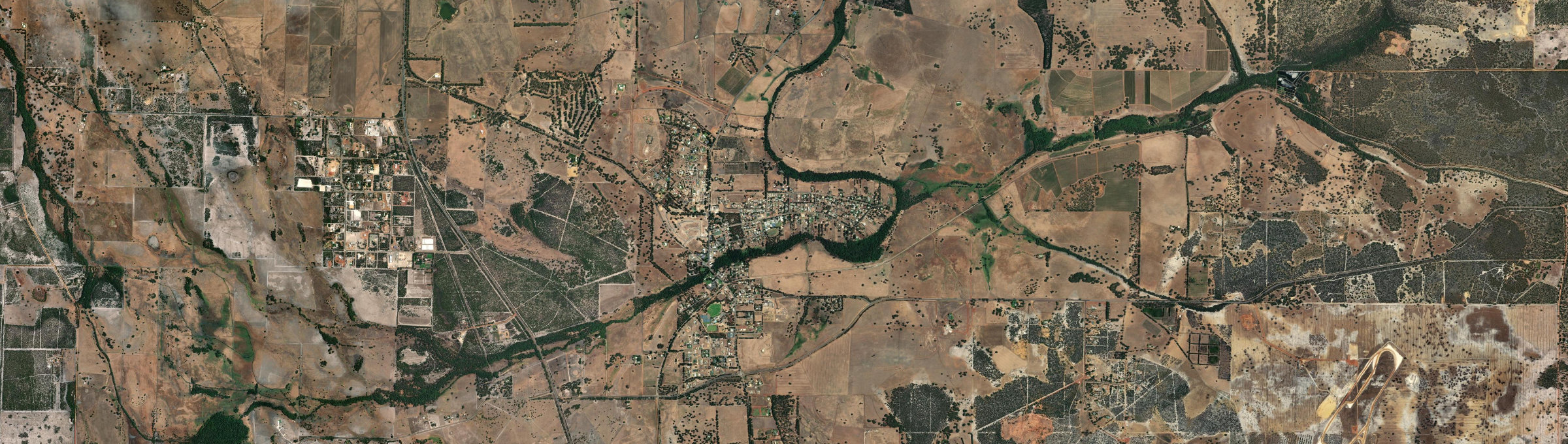 Aerial view of Gingin, WA