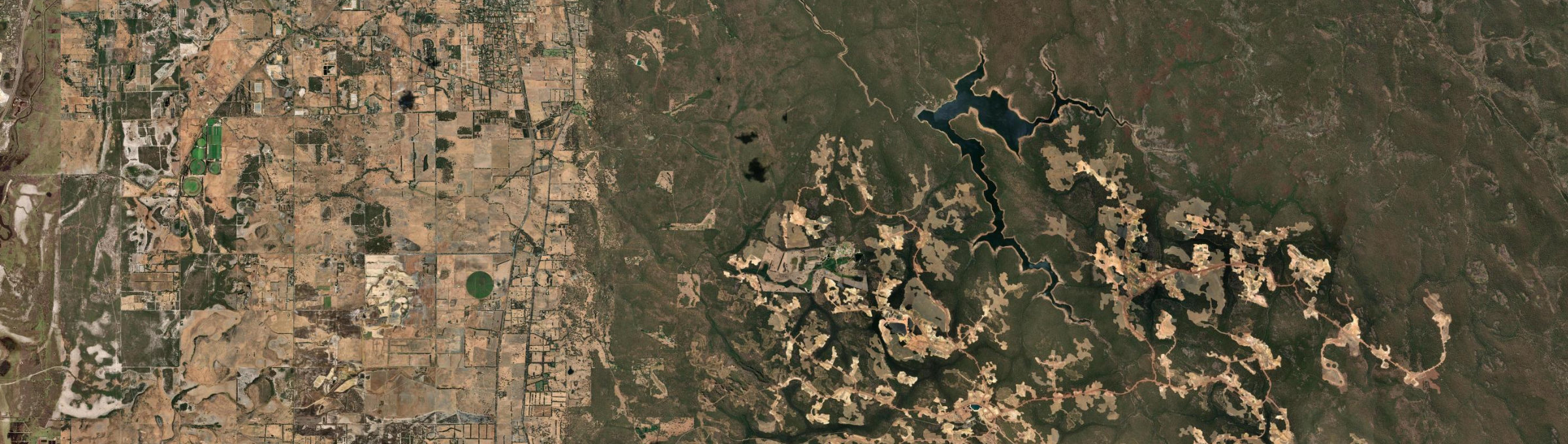 Aerial view of Keysbrook, WA