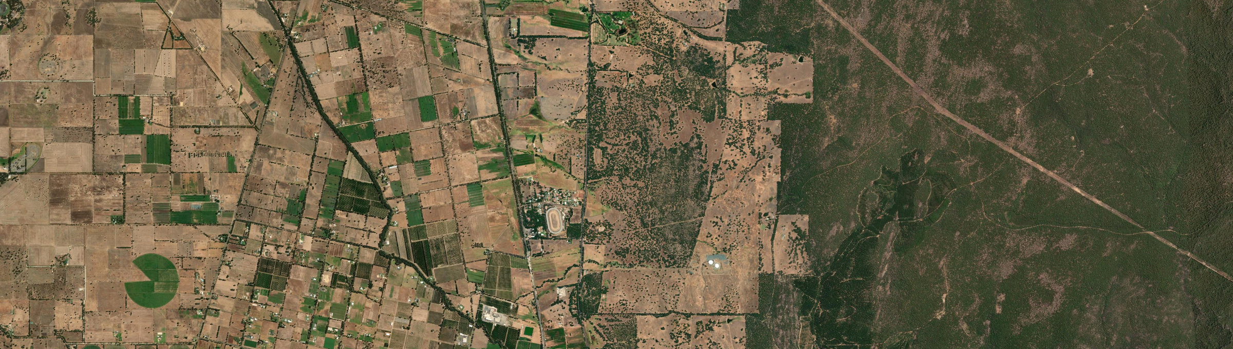 Aerial view of Warawarrup, WA