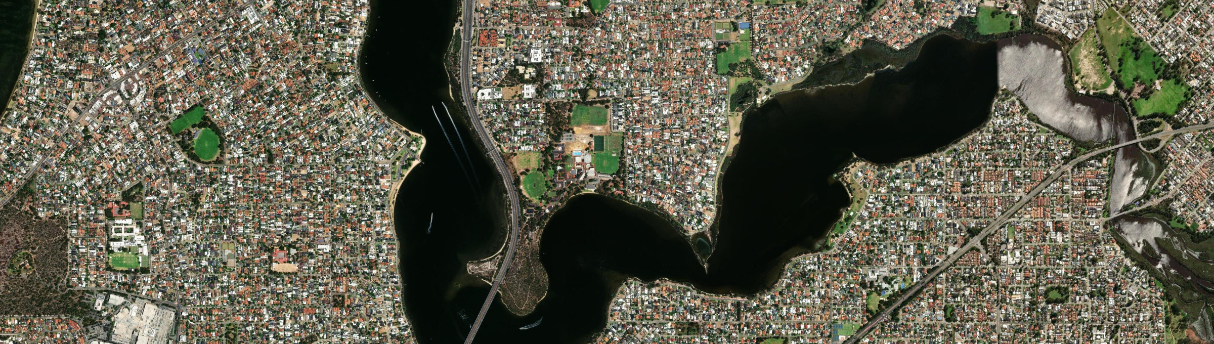 Aerial view of Salter Point, WA