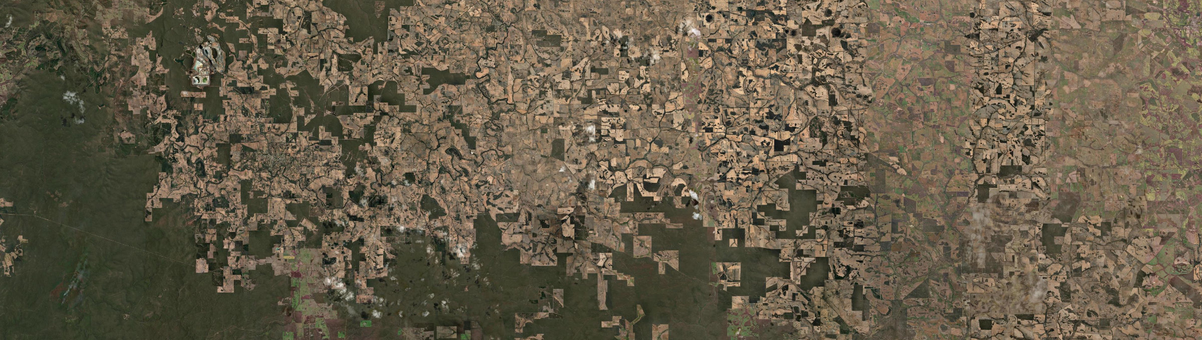 Aerial view of Mayanup, WA