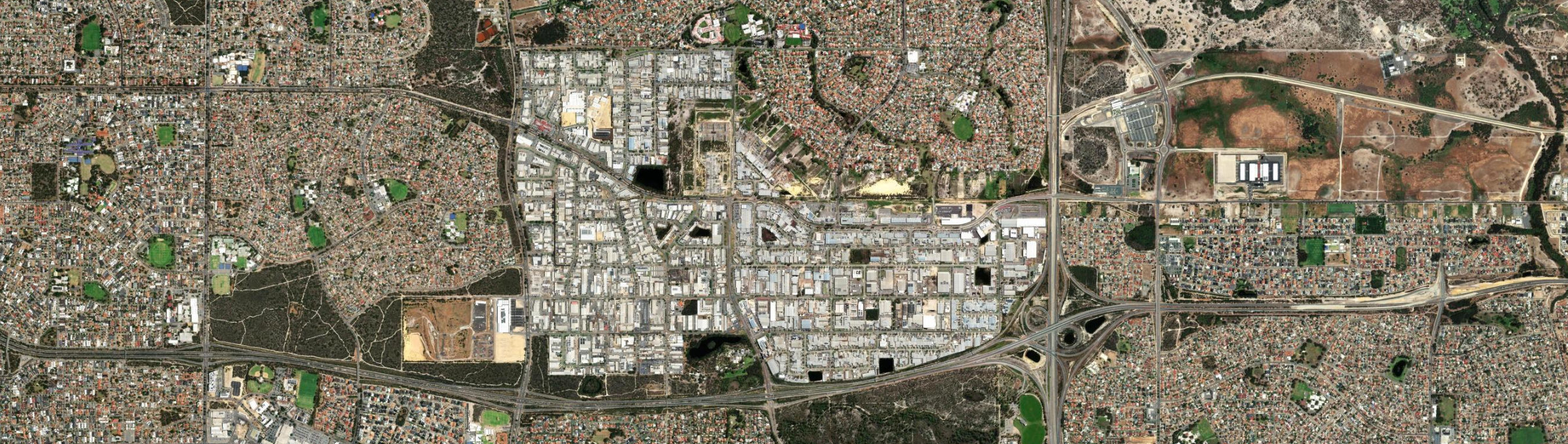 Aerial view of Malaga, WA