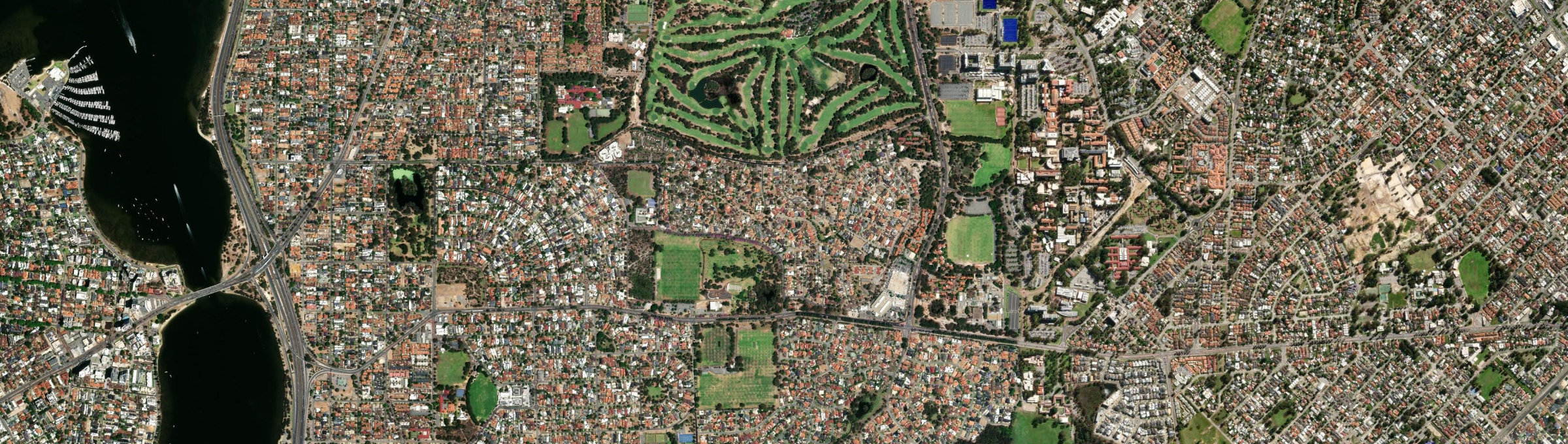 Aerial view of Karawara, WA