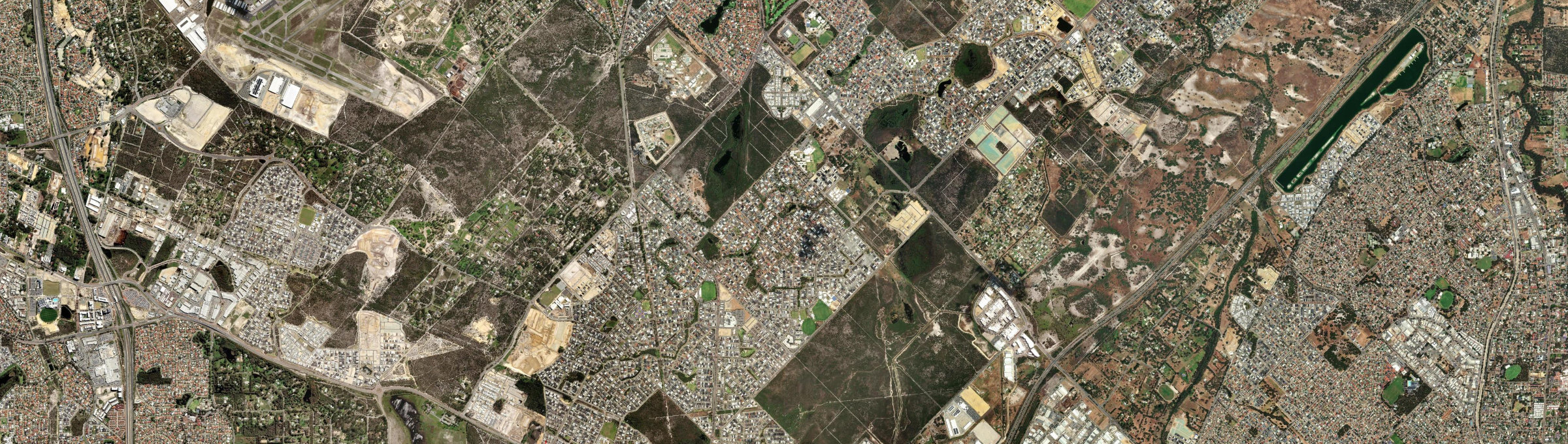 Aerial view of Harrisdale, WA